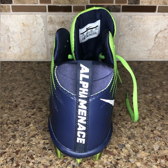 Nike Alpha Menace Pro Seattle Seahawks Football Cleats Mens Size 12 - Picture 2 of 8